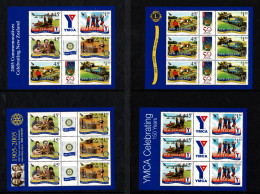 New Zealand 2005 Celebrating Lions, Rotary,  YMCA  Set Of 4 Sheetlets MNH  (Trple) - Neufs