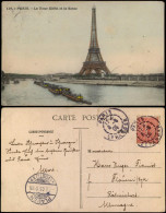 CPA Paris La Tour Eiffel Et La Seine - Eiffelturm 1905 - Tour Eiffel