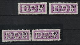 DDR Dienstmarken 1956 Michel Nr. 6-9 Postfrisch, Michel 180,-€, 2 Scans, DB6 - DB9 - Ungebraucht