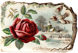 Chromo : Magasins - Publicité : Manufacture De Chaussures : Ch. Bachelier à Saint-Geneviève : Chromo Gaufré - Andere & Zonder Classificatie