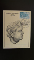 Carte FDC Locale Tête D'Auguste Journée Du Timbre Vienne 38 Isère 1973 - Archéologie