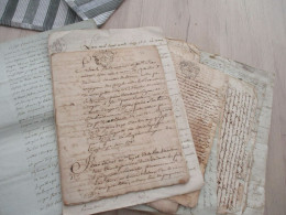 + De 40 Documents Actes Notarial Hérault à Découvrir Et Détailler XVIII/XIX ème - Manuscripts
