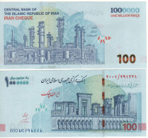 IRAN  New 1.000.000  Rials  ( ND 2020 )  PW165.   ( Palace At Front + Refinery At Back )      UNC - Iran
