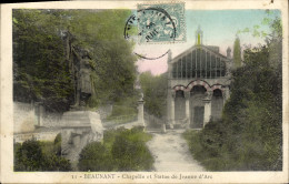 CPA Beaunant Chapelle Et Statue De Jeanne D'Arc - Churches & Cathedrals