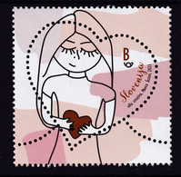 1157 Slowenien Slovenia 2023 Mi.No. 1565 ** MNH Greetings Unusual Shape Heart Love Gives Birth To Love Girl Doll - Slovénie