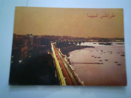 Cartolina  "TRIPOLI LYBIA SCIARA EL FAITH - NOTTURNO" - Libië