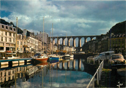 CPM Morlaix Finistere Le Port De Plaisance Dans Le Bassin A Flot Et Le Viaduc - Morlaix