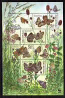 Czech Republic 2002 WWF. World Wildlife Fund - Butterflies.M/S.  MNH** - Neufs