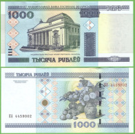 BELARUS 1000 RUBLEI 2000  P-28b  UNC PREFIX KA - Belarus