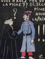 CPA Militaria Vous N'avez Pas Vu La Fiche ? - Uniforms