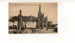 SAINTE ANNE D AURAY - La Basilique Et La Fontaine  (carte Animée) - Sainte Anne D'Auray