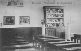 BELGIQUE - St Laureins - Meisjesschool - Bewaarschool - Gernaey - Oblit 1911 - Cadre - Salle - Carte Postale Ancienne - Sint-Laureins