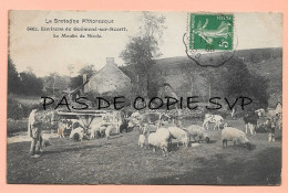 Environs De GUEMENE SUR SCORFF- Beau Plan Animé Agriculture Animaux - Moulin De Nicole - Morbihan 56 - Guemene Sur Scorff