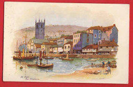 CORNWALL. ST IVES.  THE HARBOUR   ART BY ANNE CROFT - St.Ives