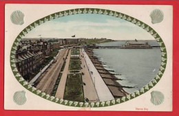 KENT HERNE BAY.  OVAL VIEW. + PIER. +  SEA SHELLS   EMBOSSED - Andere & Zonder Classificatie