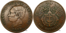 Cambodge - Royaume - Norodom Ier - 10 Centimes 1860 - TB+/VF35 - Mon7452 - Cambodge