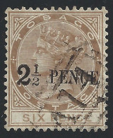 1883 TOBAGO - SG 13 2 1/2d. On 6d. Stone USED - GOOD QUALITY - Other & Unclassified