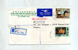 Lettre Recommandée ? Sur Fleur  Faune - Malaysia (1964-...)
