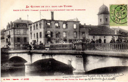 VOSGES-Raon L'Etape-Incendié Volontairement Par Les Allemands-Pont Sur Meurthe Et Hôtel Du Pont - 11088 - Raon L'Etape