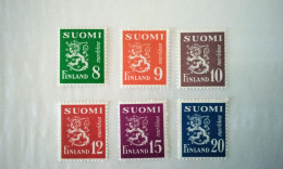 Finland Mi.378/383** - Ongebruikt