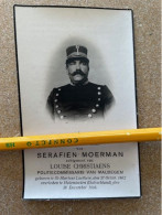 Bidprentje GEDEPORTEERDE 14-18 POLITIECOMMISSARIS MALDEGEM SERAFIEN MOERMAN ° ST MARTENS-LATEM 1862 En Gestorven D. - Religion & Esotericism