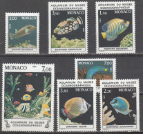 Poissons  7 Timbres De Monaco  N** - Fishes