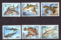 Kaapverdie / Cabo Verdo 419 T/m 424 Used Fish Animals Nature (1980) - Cap Vert
