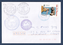 Chili - Lettre - Base Esperanza - Antartida Argentina - Arctowskiego - 2002 - Chili