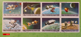 Fujeira : 2 Blocs De 8 Timbres Chacun - Espace Satellite Cosmonautes - Fujeira