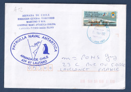 Chili - Lettre - Armada De Chile - Patrulla Naval Antartica - Direccion General Territorio - 2002 - Chili