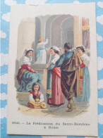 CHROMO DIDACTIQUE DRAGEES TERKAL MONAL PRIERE D'UN ENFANT POUR SES PARENTS NOEL LA PREDICATION DU SANTO BAMBINO A ROME - Otros & Sin Clasificación