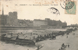 Paris * 4ème * Les Quais * Le Marché Aux Pommes Sur Le Mail * Péniche Batellerie - Arrondissement: 04