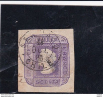 CHILE. PORTE FRANCO 5 CENTs Santiago 1882 From Enveloppe - Chili