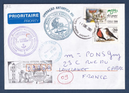 Chili - Lettre - Operaçao Antartica XXI - Ary Rongel - Marinha Brasil - 2003 - Chili