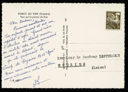 Carte Pointe Du Van (29) PUB PHARMACEUTIQUE Sirop De Lysine B12 Egis Affr. Coq Préo 5F TB - Médecine