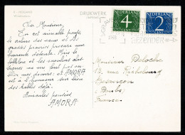 Carte Pub AMORA Pour France HOLLAND PAYS-BAS 13 XI 1958 TB Moulins - Autres & Non Classés