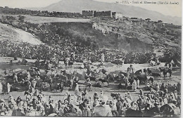 CPA-RARE, MAROC, FEZ - SOUK El KHEMISSE (Marché Arabe)  écrite En 1916 - Fez