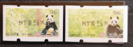Taiwan 2010 ATM Automatenmarken 2v** Panda (368) - Neufs
