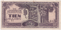 Nederlands-Indië. 10 Gulden 1942 S1. De Japansche Regeering. - Other - Asia