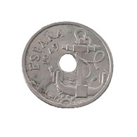 50 Centimos De 1949 Estrella 51 Franco Con Las Flechas Del Yugo Hacia Abajo - 50 Centiem