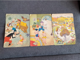3 Images WALT DISNEY Les 3 Petits Cochons Et Le Grand Méchant Loup - Andere & Zonder Classificatie