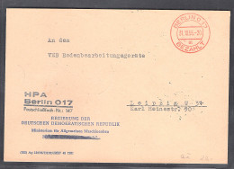 DDR. ZKD-Brief : Vorläufer Mit Rotem Stempel "ai" - Sonstige & Ohne Zuordnung