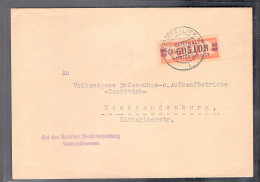 DDR. ZKD-Brief Mit  EF. Mi.-Nr. 23 O - Sonstige & Ohne Zuordnung