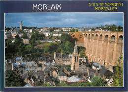 CPM Morlaix Finistere Le Viaduc Et L'Eglise Sainte Melaine - Morlaix