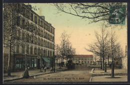 CPA Saint-Ouen, Place De La Gare - Autres & Non Classés