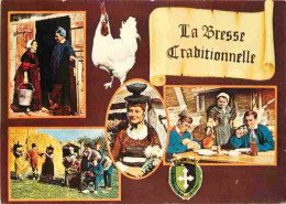 01 - Ain - Bresse - La Bresse Traditionnelle - Multivues - Poulet De Bresse - Folklore - Blasons - CPM - Voir Scans Rect - Non Classés
