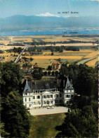 01 - Divonne Les Bains - Le Château Le Lac Léman Et Le Mont Blanc - Carte Dentelée - CPSM Grand Format - Flamme Postale - Divonne Les Bains