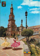 Espagne - Espana - Andalucia - Sevilla - Plaza De Espana - Bailando Sevillanas - Danseuses Espagnoles - Espana - CPM - V - Sevilla