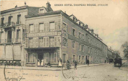 89 - Avallon - Grand Hotel Chapeau Rouge - Animée - CPA - Oblitération Ronde De 1920 - Voir Scans Recto-Verso - Avallon