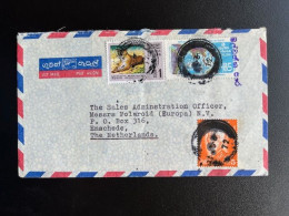 SRI LANKA CEYLON 1972 AIR MAIL LETTER SEND TO ENSCHEDE NETHERLANDS 03-08-1972 - Sri Lanka (Ceylan) (1948-...)